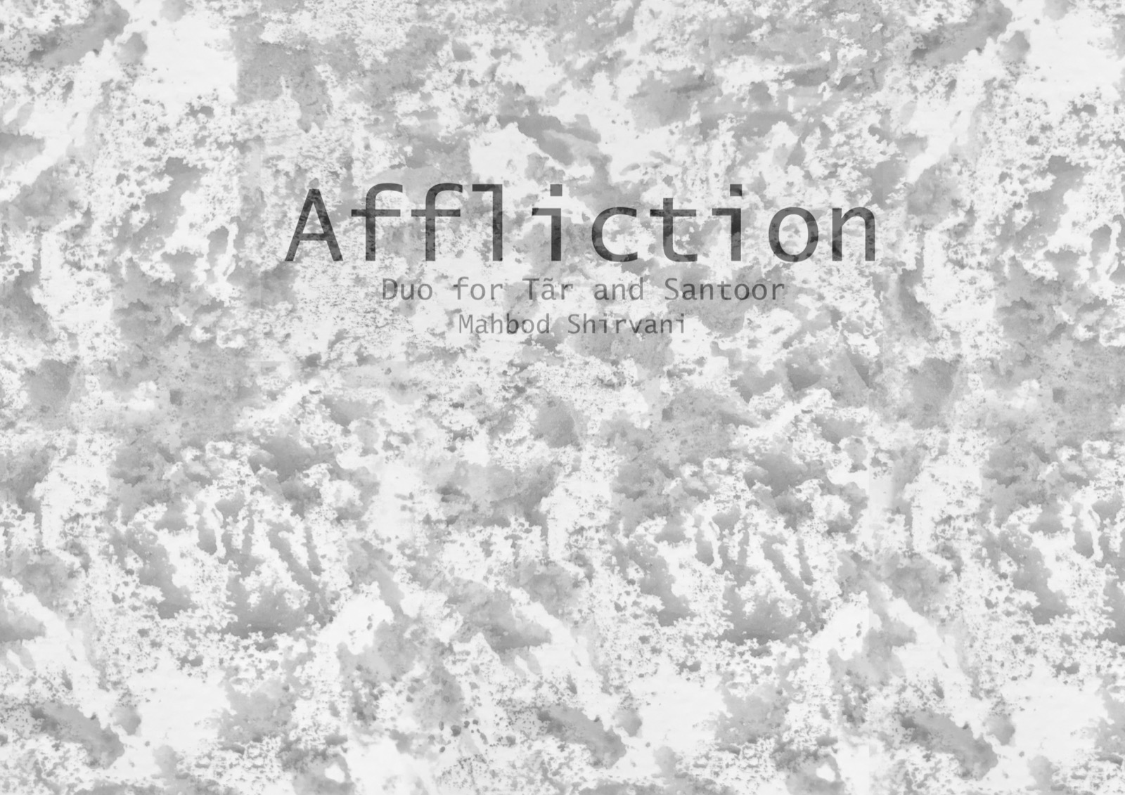 Cover artwork for Affliction