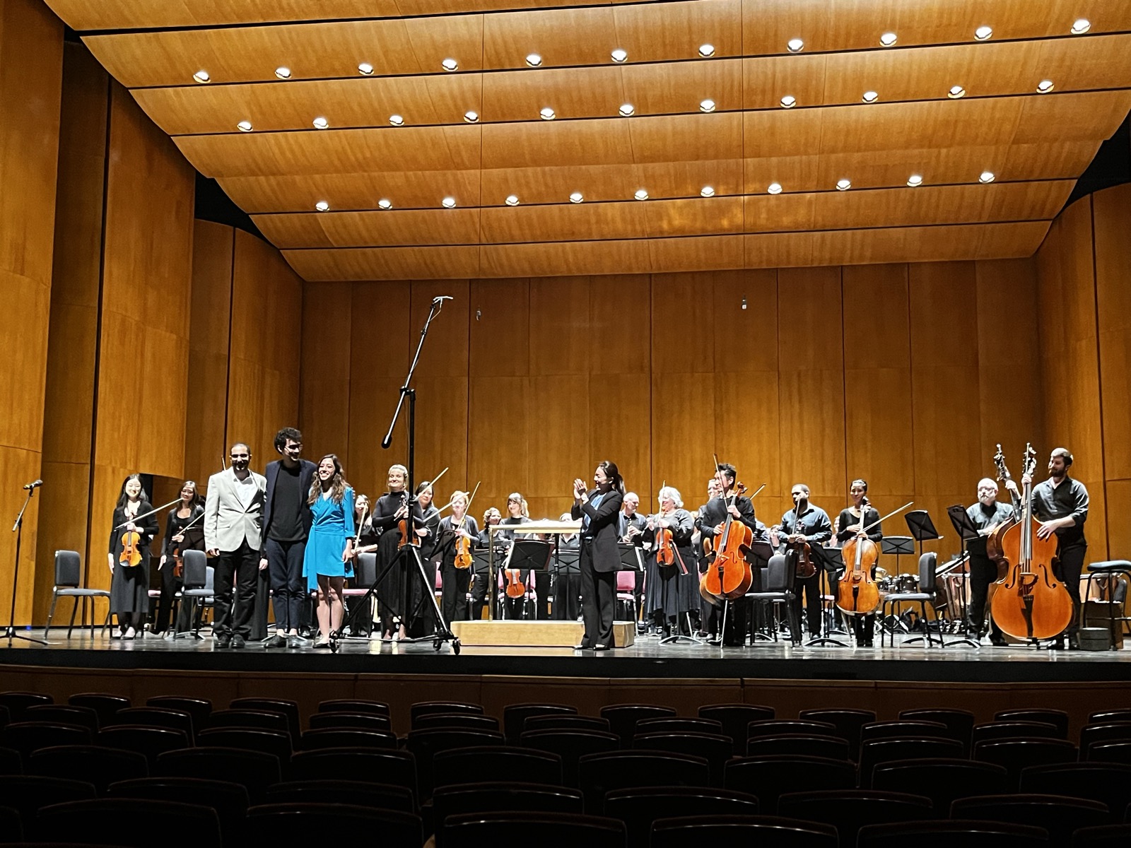 Curtain call after the premiere