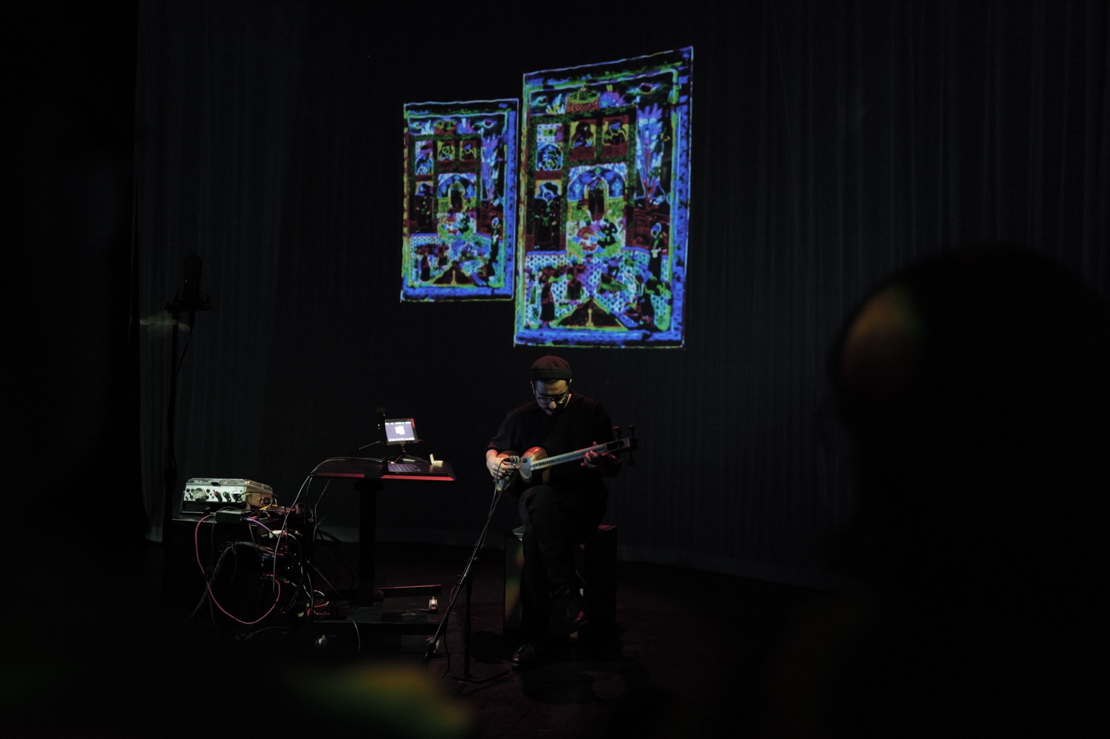 Wide view of the intermedia set-up